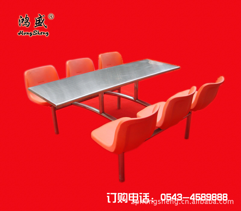 四座餐桌椅，快餐桌椅，学校食堂桌椅,桌类