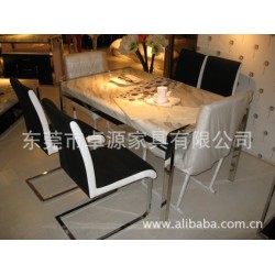 供应不锈钢架家具、桌类、不锈钢餐桌，大理石餐桌，ZY-B016