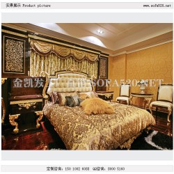 新古典套房家具-高档卧室家具-高档床定制