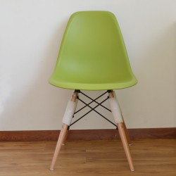 [杰森家具]现代个性彩色PP面环保休闲实木餐椅子8056淘宝一件代发