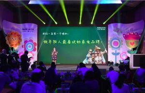 (图为:奥克斯家电集团总裁钱旭峰解读品牌情怀)