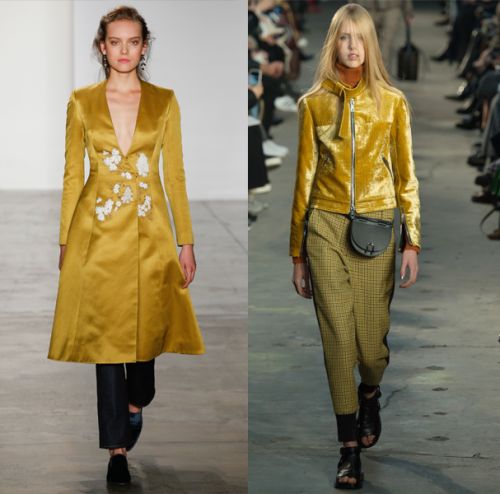 芥黄色:Brock Collection、3.1 Phillip Lim 芥黄色:Brock Collection、3.1 Phillip Lim