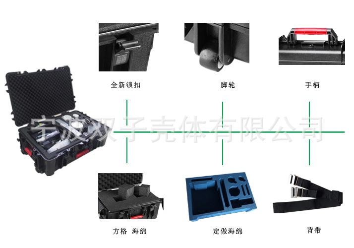 抗震防护箱/车载塑料工具箱/设备箱塑料机箱型号18-13