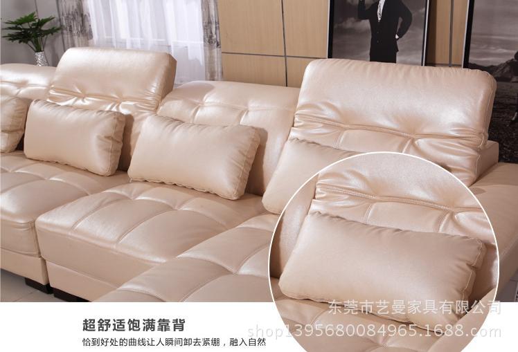 sofa 厂家直销头层牛皮大小户型个性功能组合真皮家具YM-GL-008