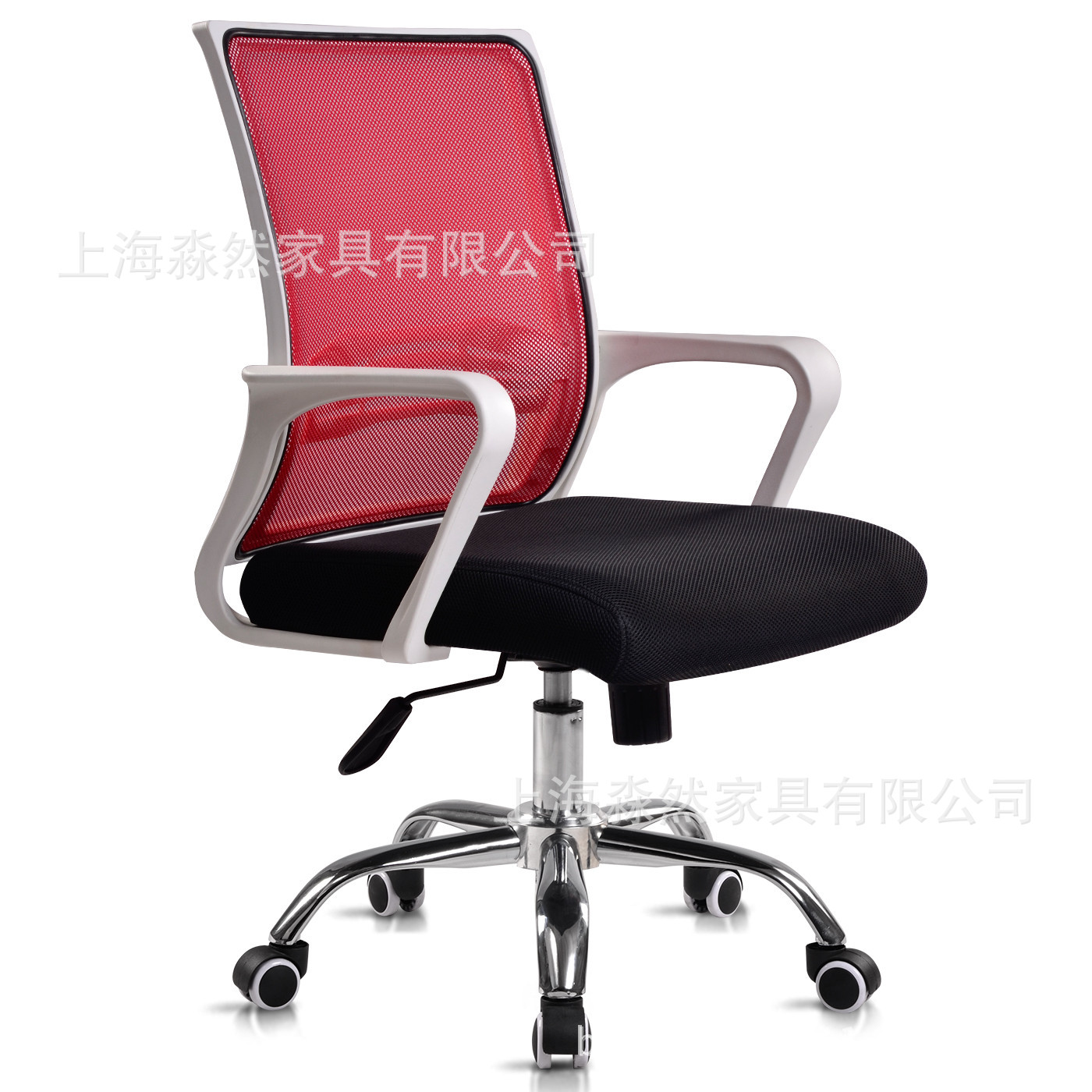 丨上海椅子厂家直销丨办公职员转椅，新款钢制员工椅，网布办公椅