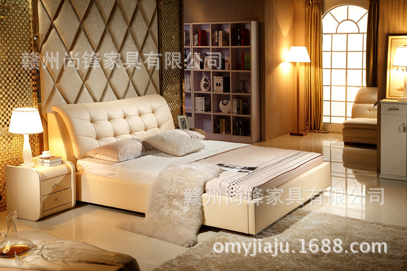 家具厂家供应批发淘宝热销皮床软体床双人床1.5-1.8米品牌床 特价