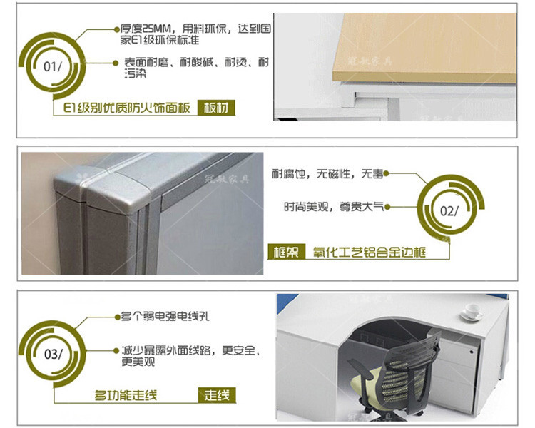 上海办公家具厂 直销屏风工作位 员工电脑桌卡座 职员办公桌现货