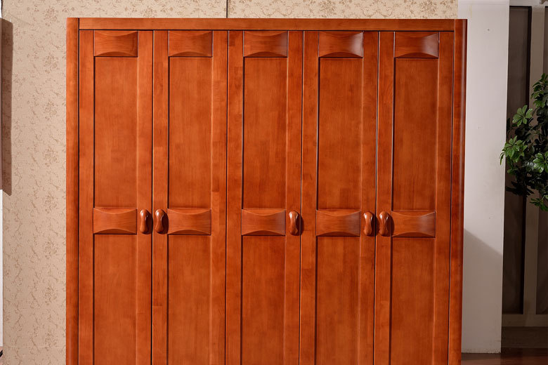 套房家具 对开门组合衣柜 三门四门五六门实木衣柜 新款橡木衣柜