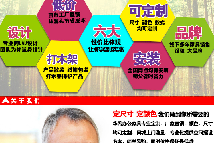 专利款式江门板式办公家具 直供时尚简约现代班台大班桌多色可选