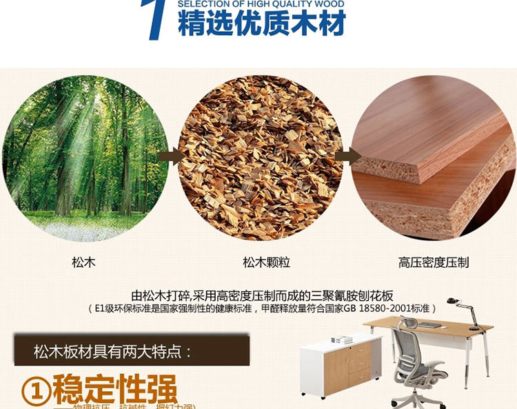 佐创 老板办公桌 大班台时尚办公家具老板桌 现代简约经理主管桌