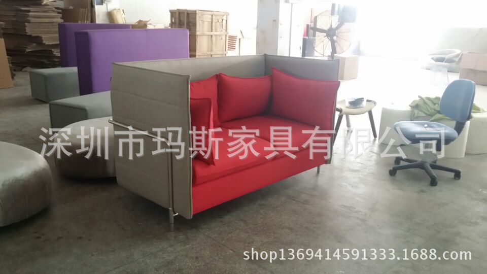 厂家热销 三位休闲沙发 个性休闲沙发 休闲样板房家具