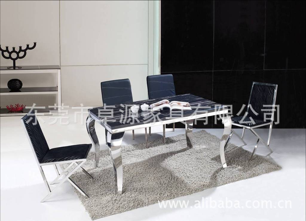 定做不锈钢架家具，桌类大理石餐桌，不锈钢餐桌，钢化玻璃会议桌
