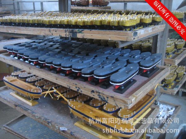 特价促销 24CM帆船模型  地中海饰品 家居 实木手工雕刻 欧式多帆