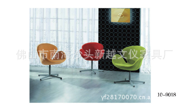 精品展示定型海绵天鹅椅 设计师家具 个性家具设计 商场休闲椅